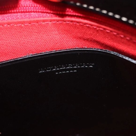 BURBERRY Nova Check Hand Bag Wool Beige Gold Auth 124760 - Picture 10 of 16